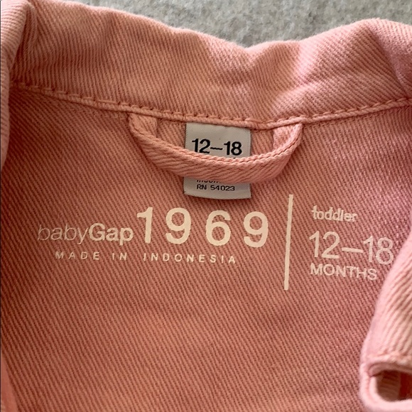 Baby Pink Gap Jean Jacket - Picture 2 of 3
